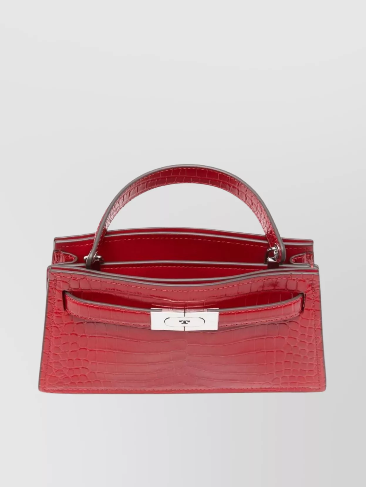 Tory Burch Small Leather Shoulder Bag Crocodile Effect