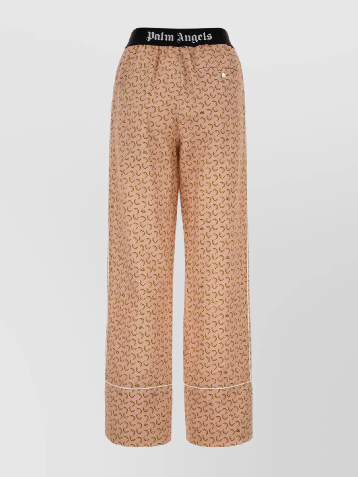 Palm Angels Women's Linen Blend Wide-leg Pant In Neutral