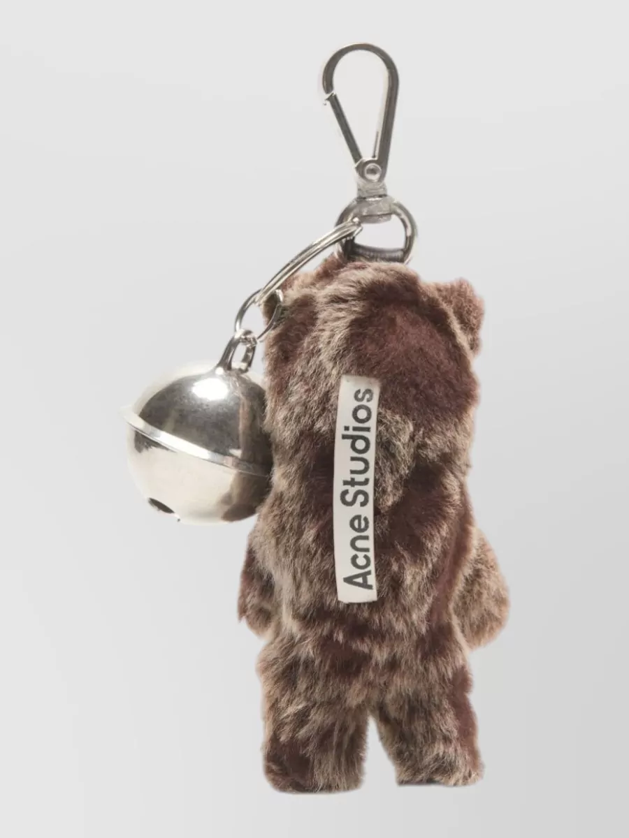 Acne Studios Shearling Key Holder Teddy Bear Bell