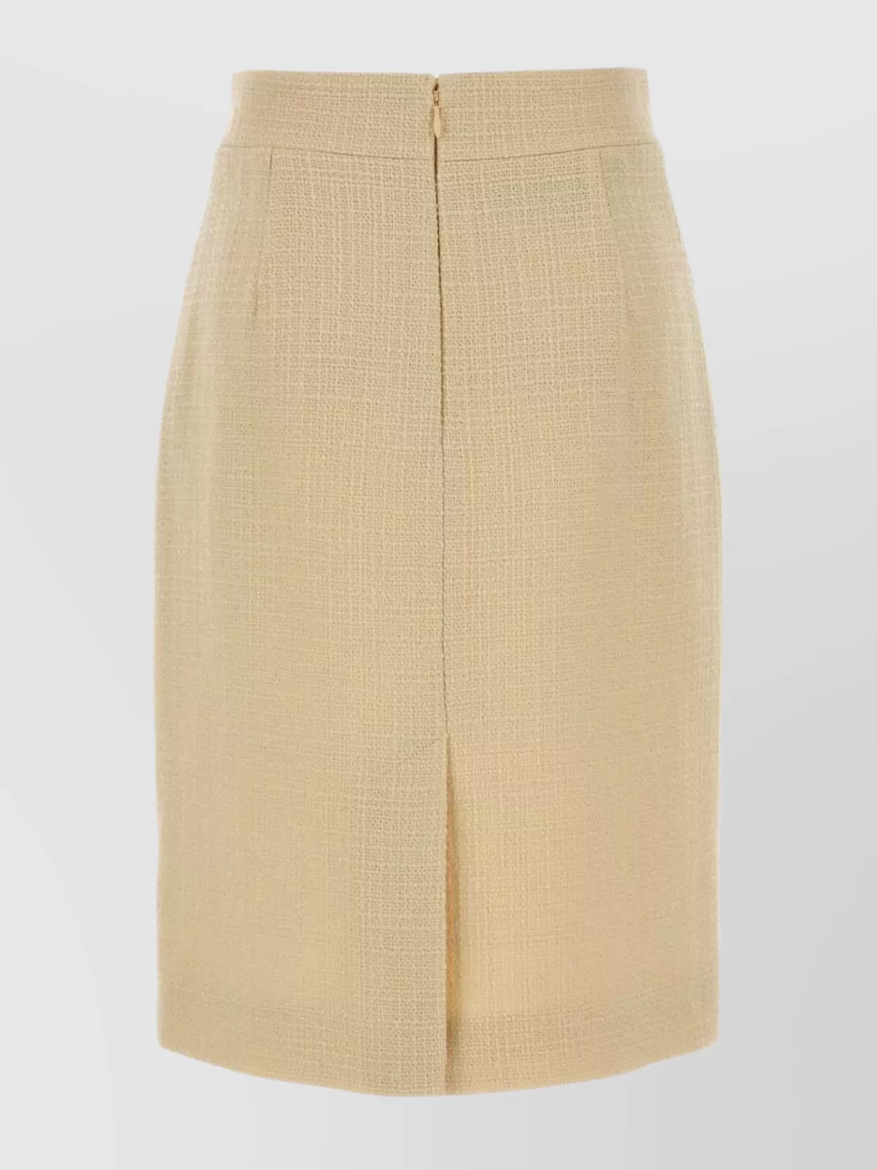 Valentino High-waisted Knee-length Textured Skirt In Animal Print