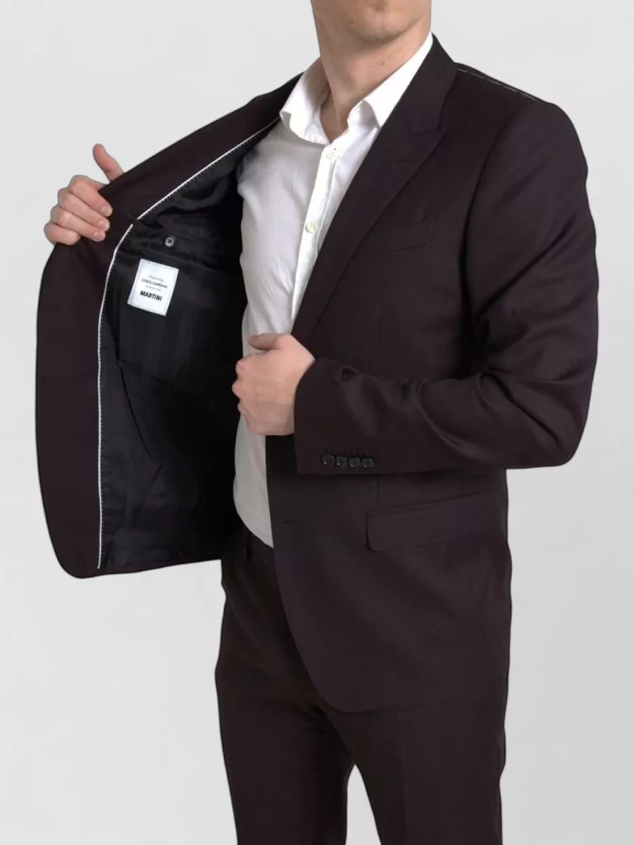 Dolce&Gabbana Silk Blend Single-Breasted Suit Jacket