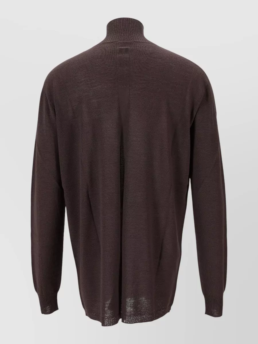 Rick Owens Turtleneck Knit Sweater Long Sleeves
