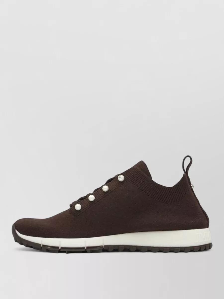 Jimmy Choo Cashmere Low-Top Sneakers