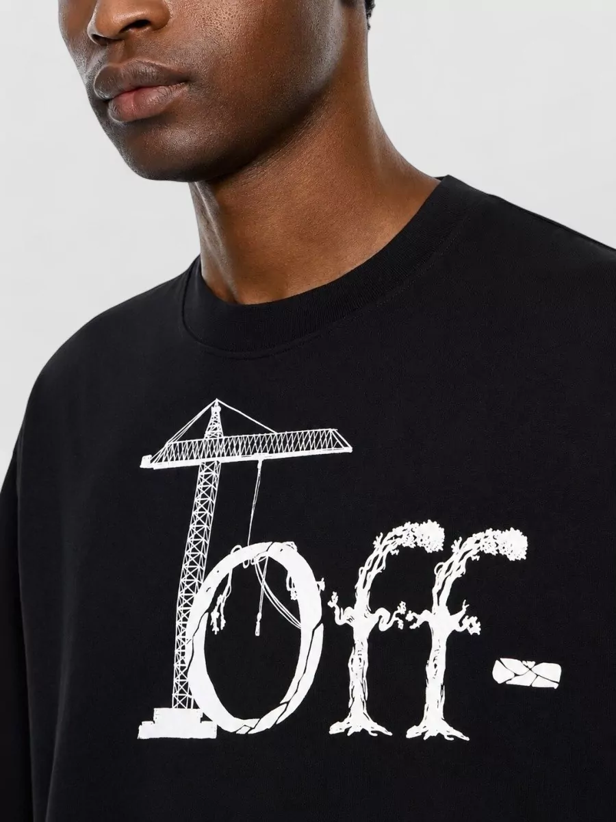 Off-White Logo-Print Cotton T-Shirt
