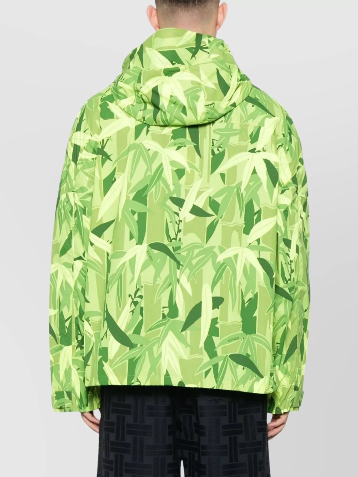 Kenzo Printed Hooded Blazer Drawstring Elements