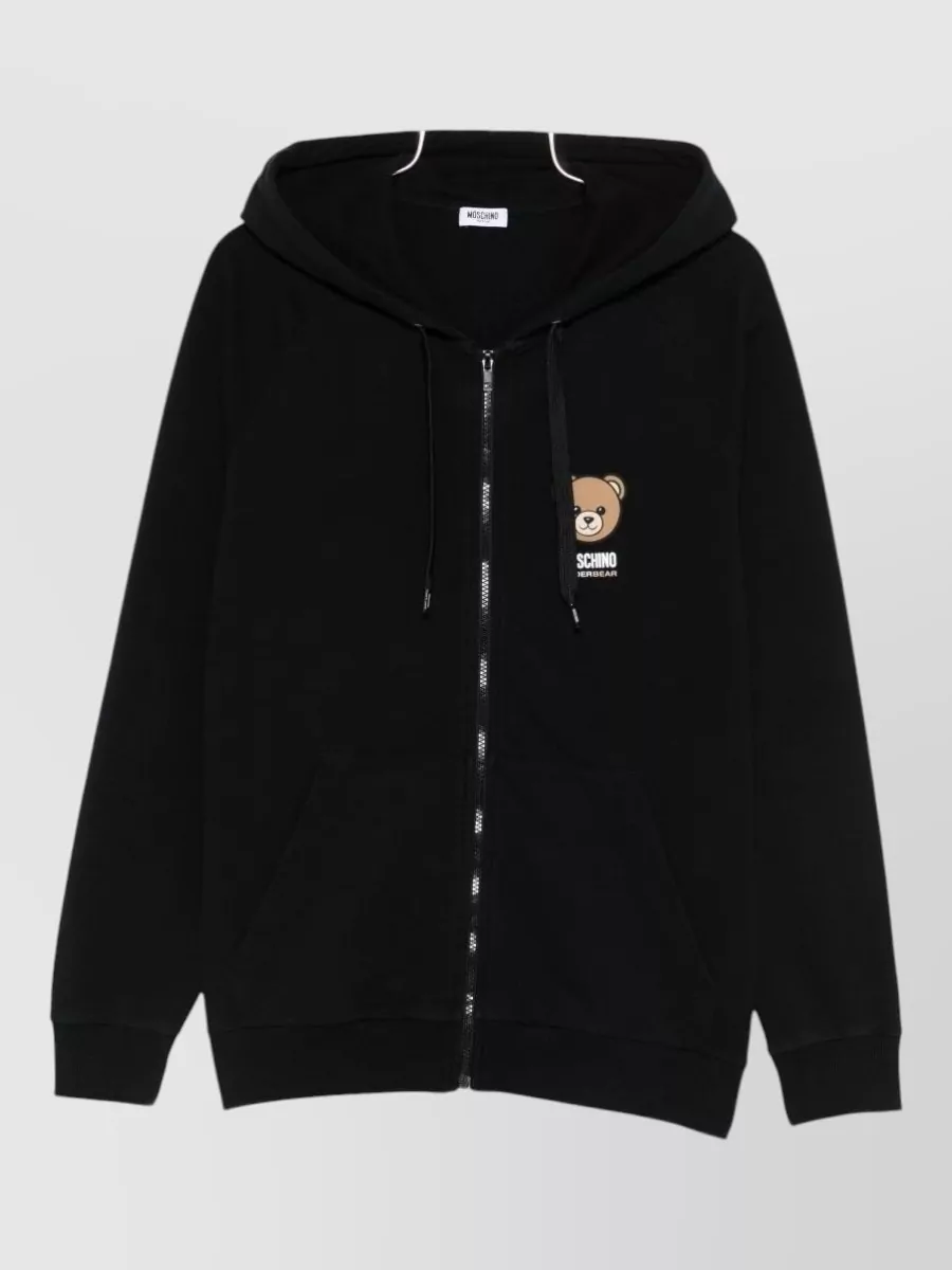 Moschino cotton hooded jacket