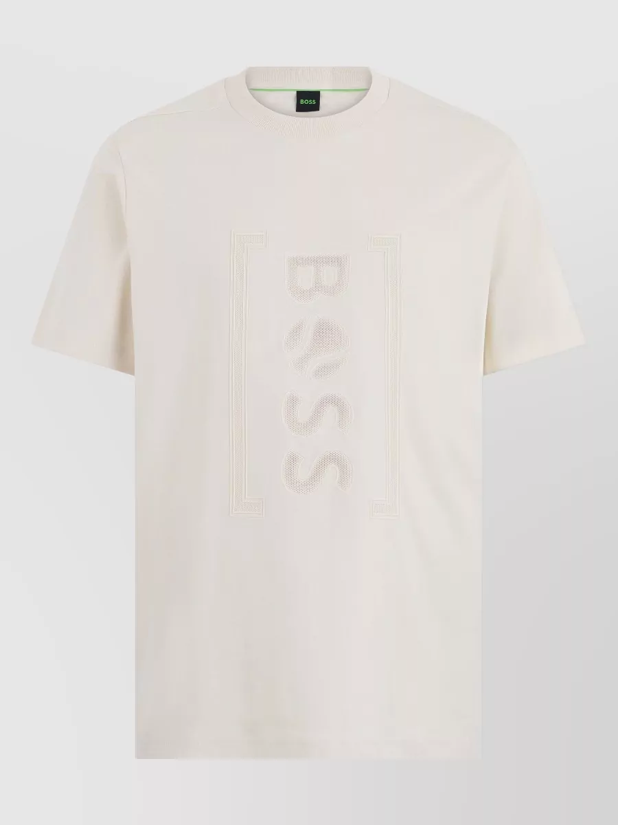Boss cotton regular-fit printed short-sleeve t-shirt