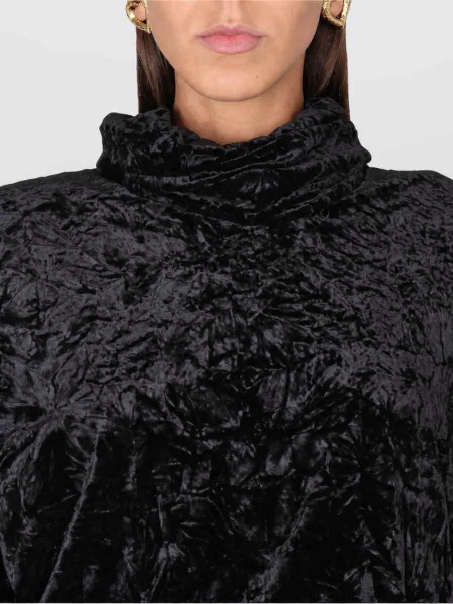 Saint Laurent Velvet Turtleneck Top