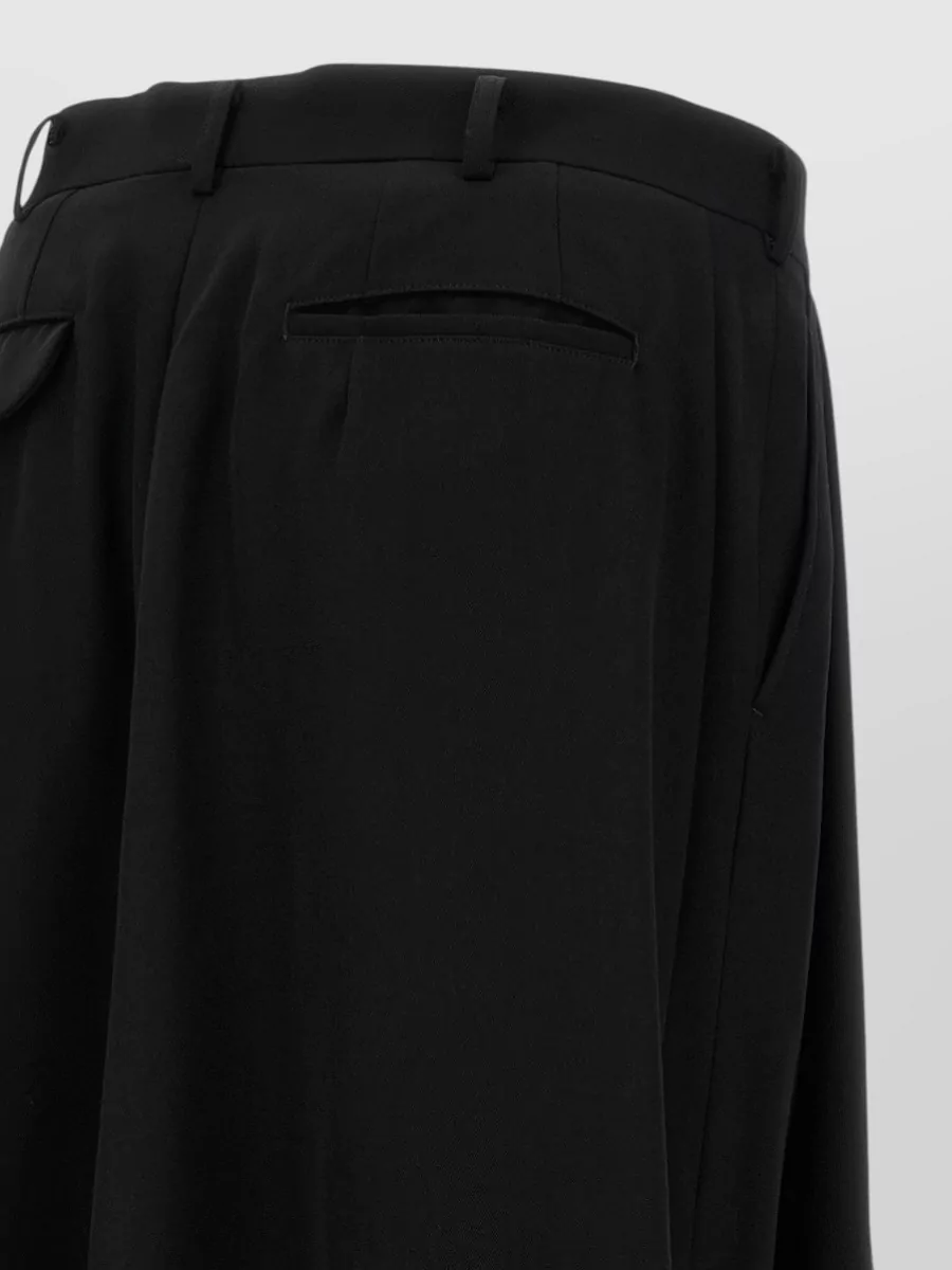 Comme Des Garçons Wool Straight-Leg Hybrid Trousers