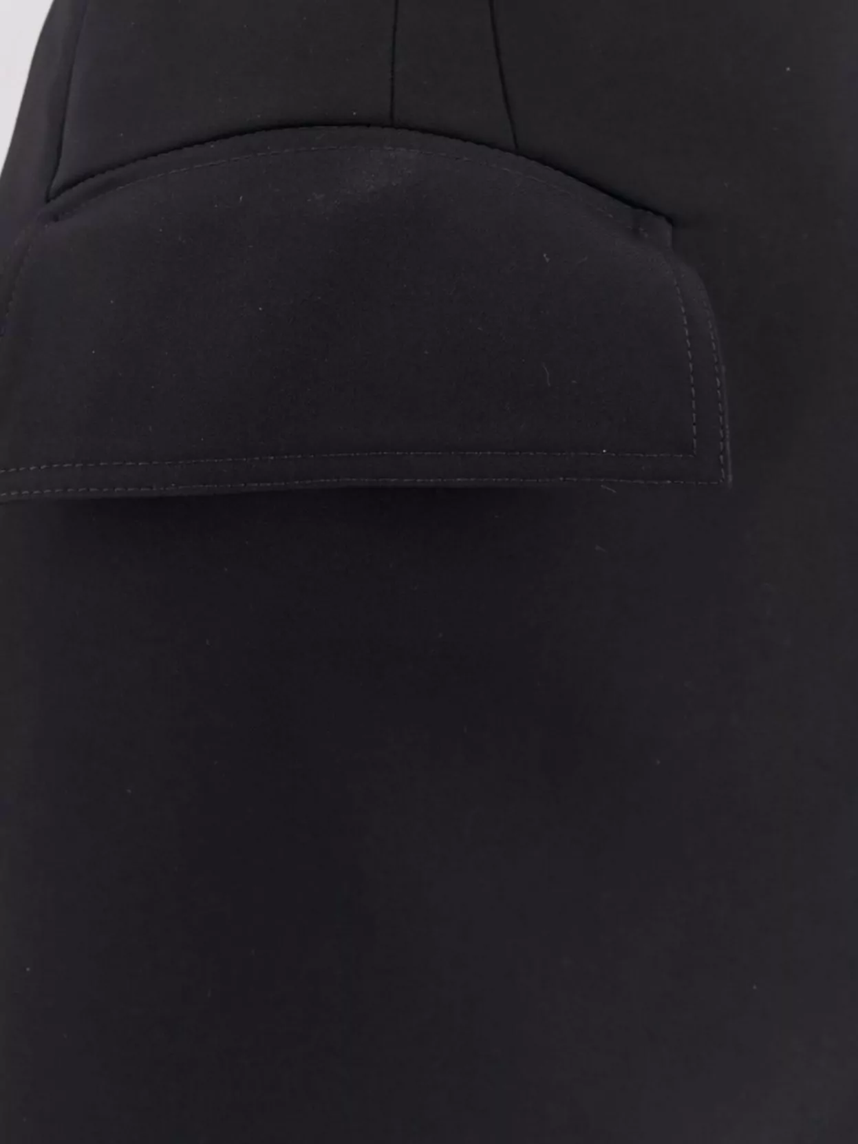 Alexander Mcqueen Short Wool Skirt With Front Flap Pockets