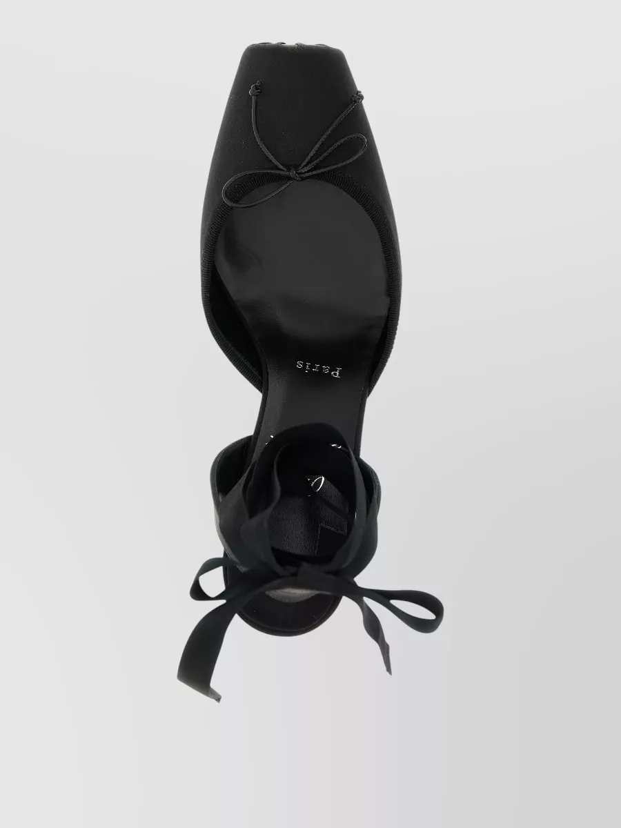 Christian Louboutin Cassia Lace Up Pumps Pointed Toe Satin