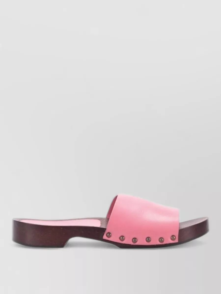La Rose Leather Sandals