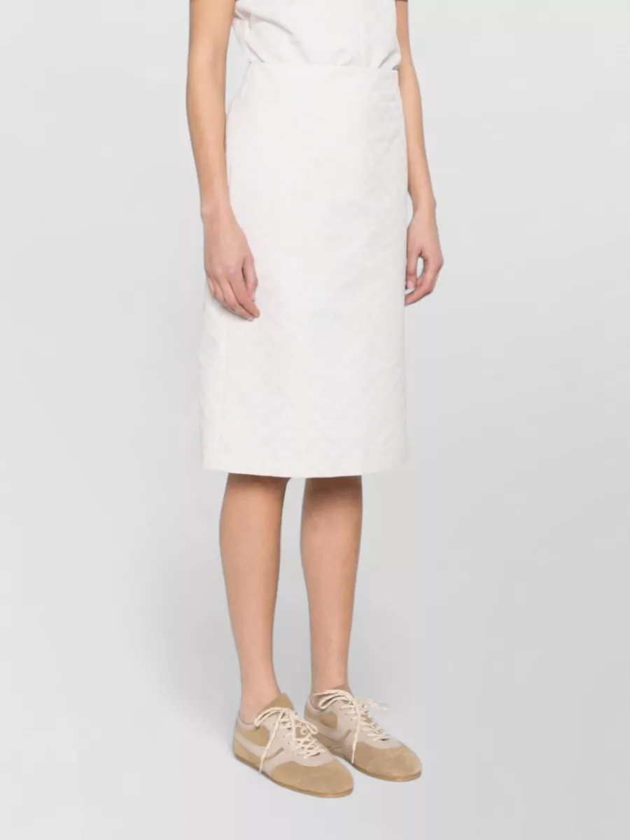 Gucci High Waisted Skirt Knee Length Slit