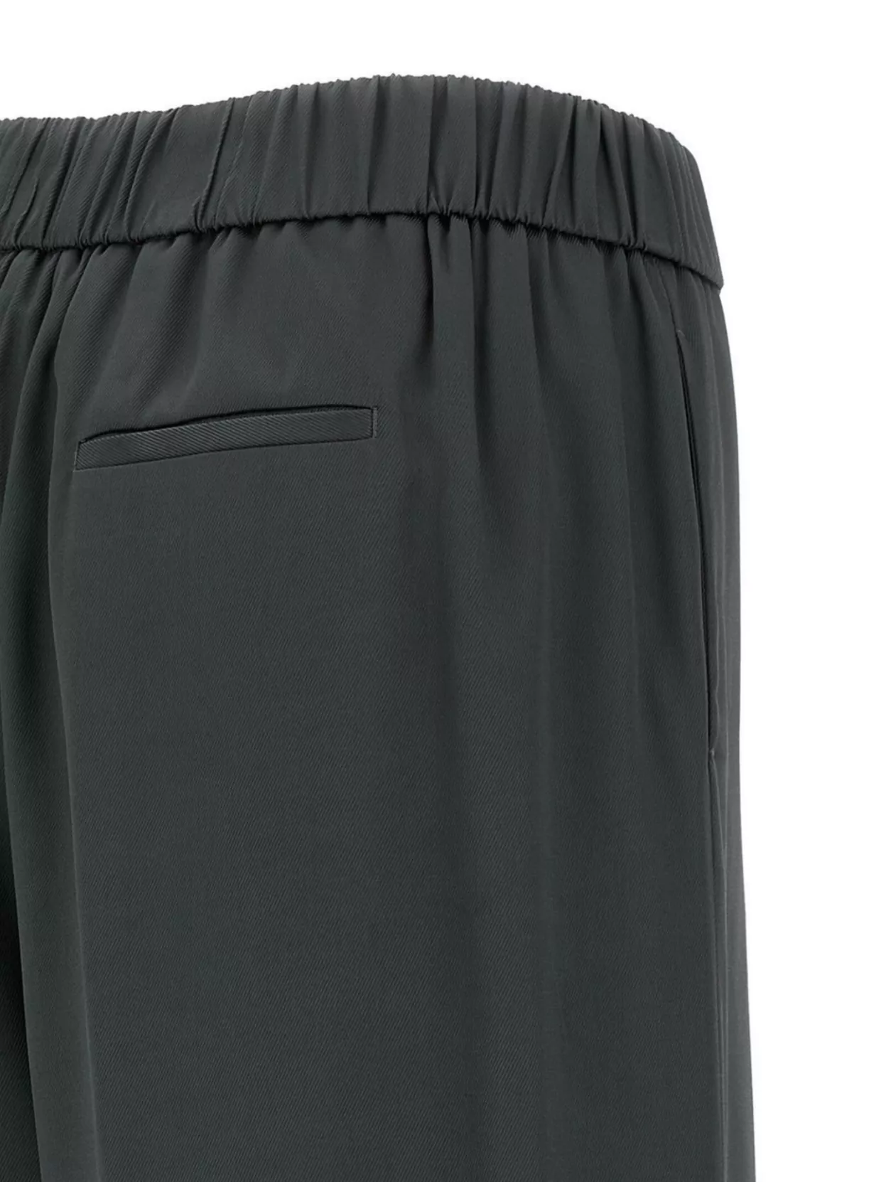 Peserico Wide Leg Trousers Elastic Waistband
