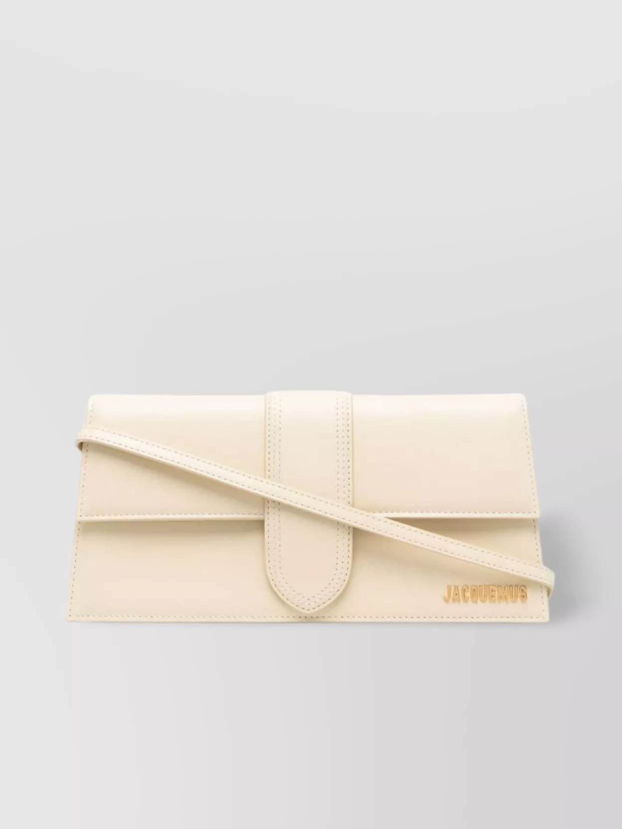 Shop Jacquemus Adjustable Leather Shoulder Bag With Slip Pocket