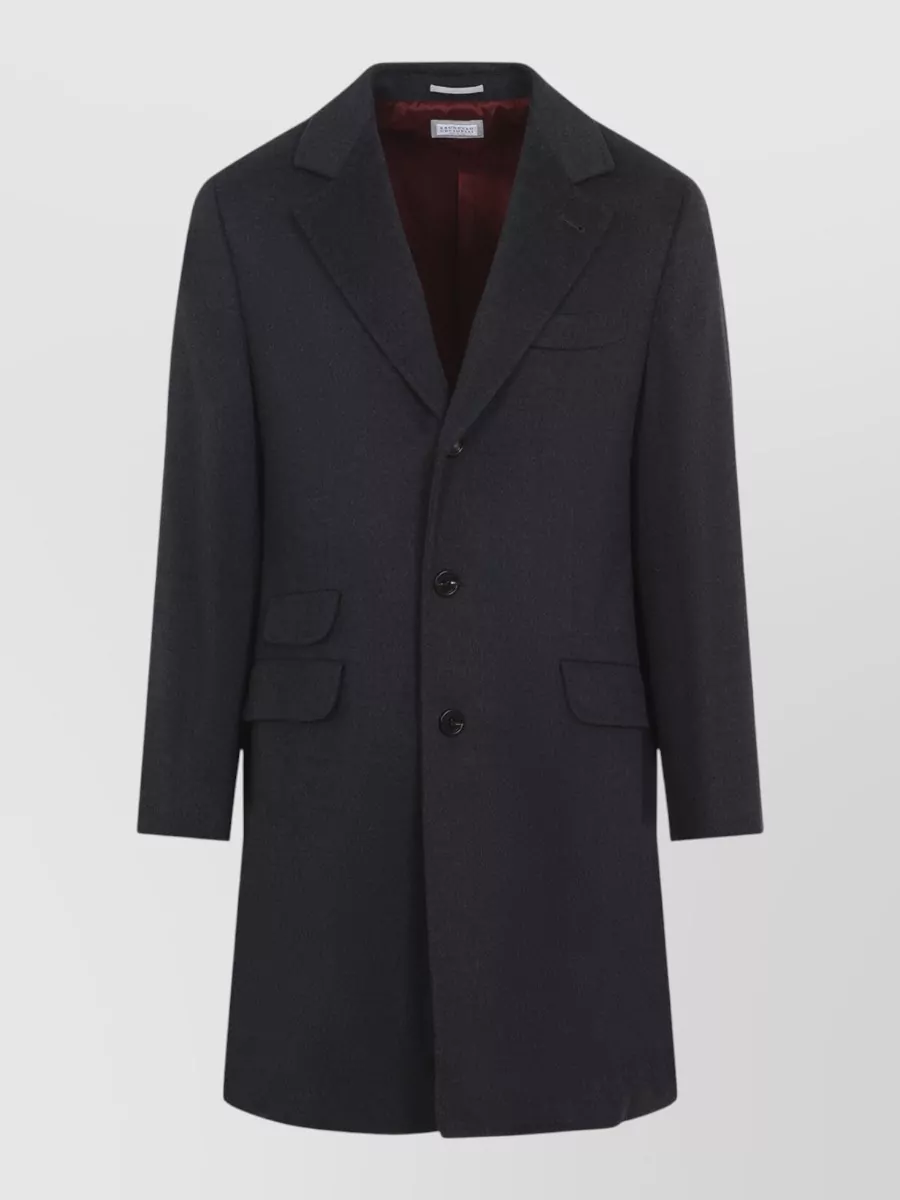 Brunello Cucinelli Cashmere single-breasted coat