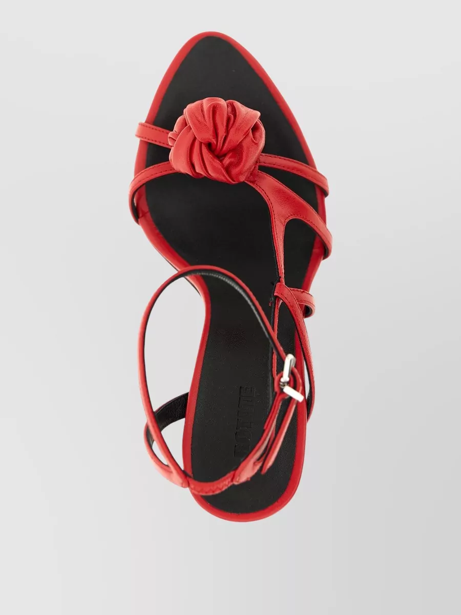 Rotate Birger Christensen Knot Detail Sandals Ankle Strap Design