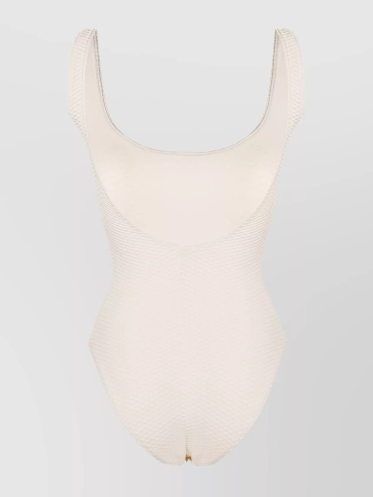 ANINE BING JACE HONEYCOMB TEXTURE HIGH LEG SWIMSUIT