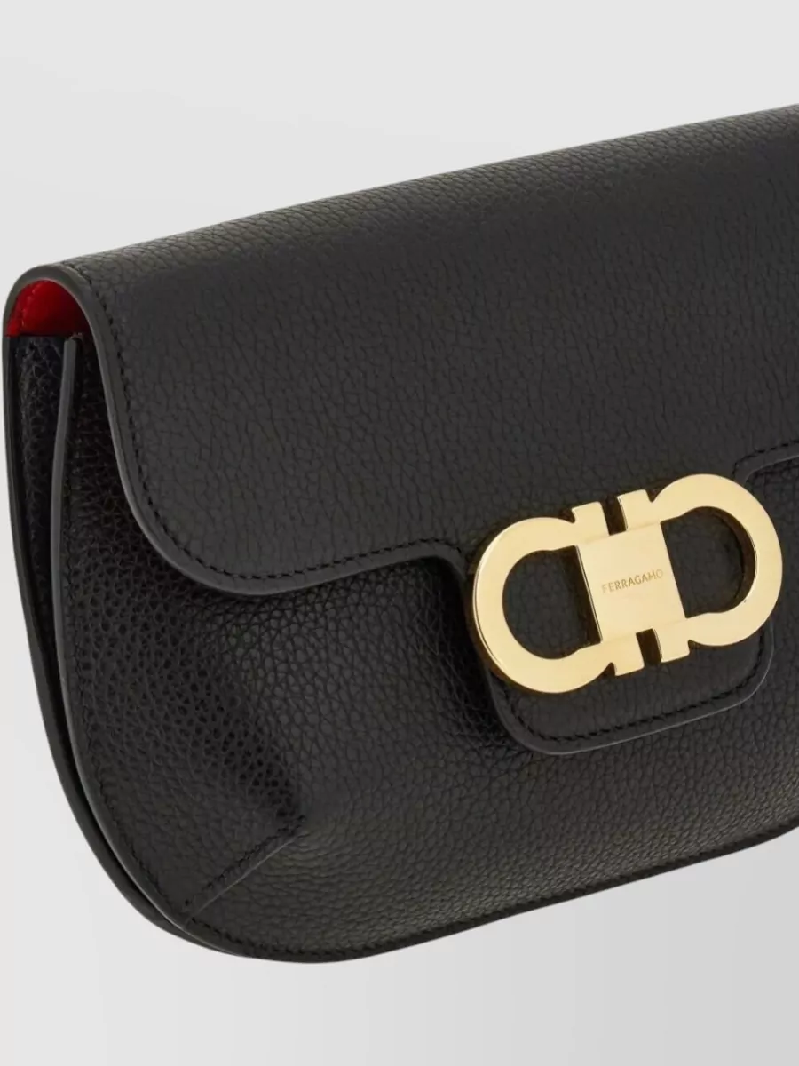 Ferragamo Mini Crossbody Bag Double Gancini Strap
