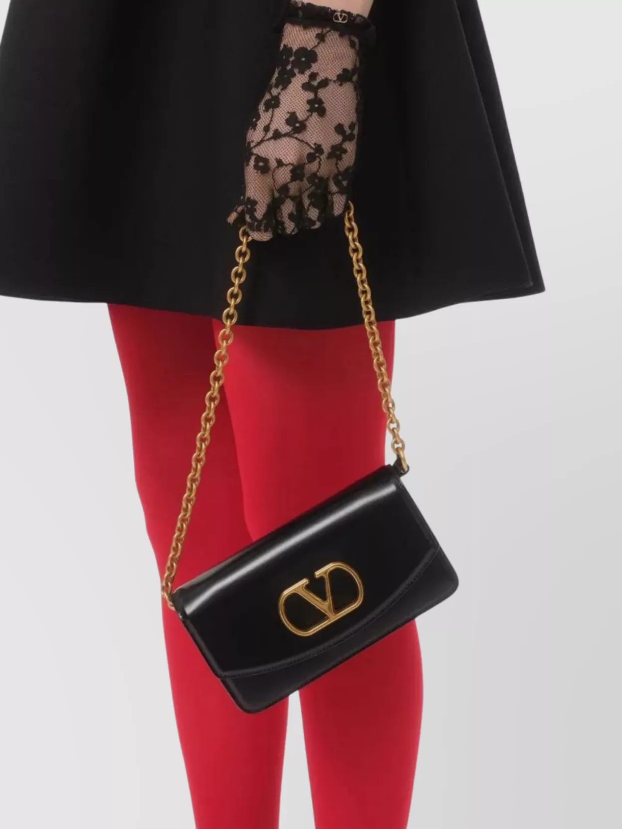 Valentino Garavani Vanity Clutch Bag With Detachable Chain