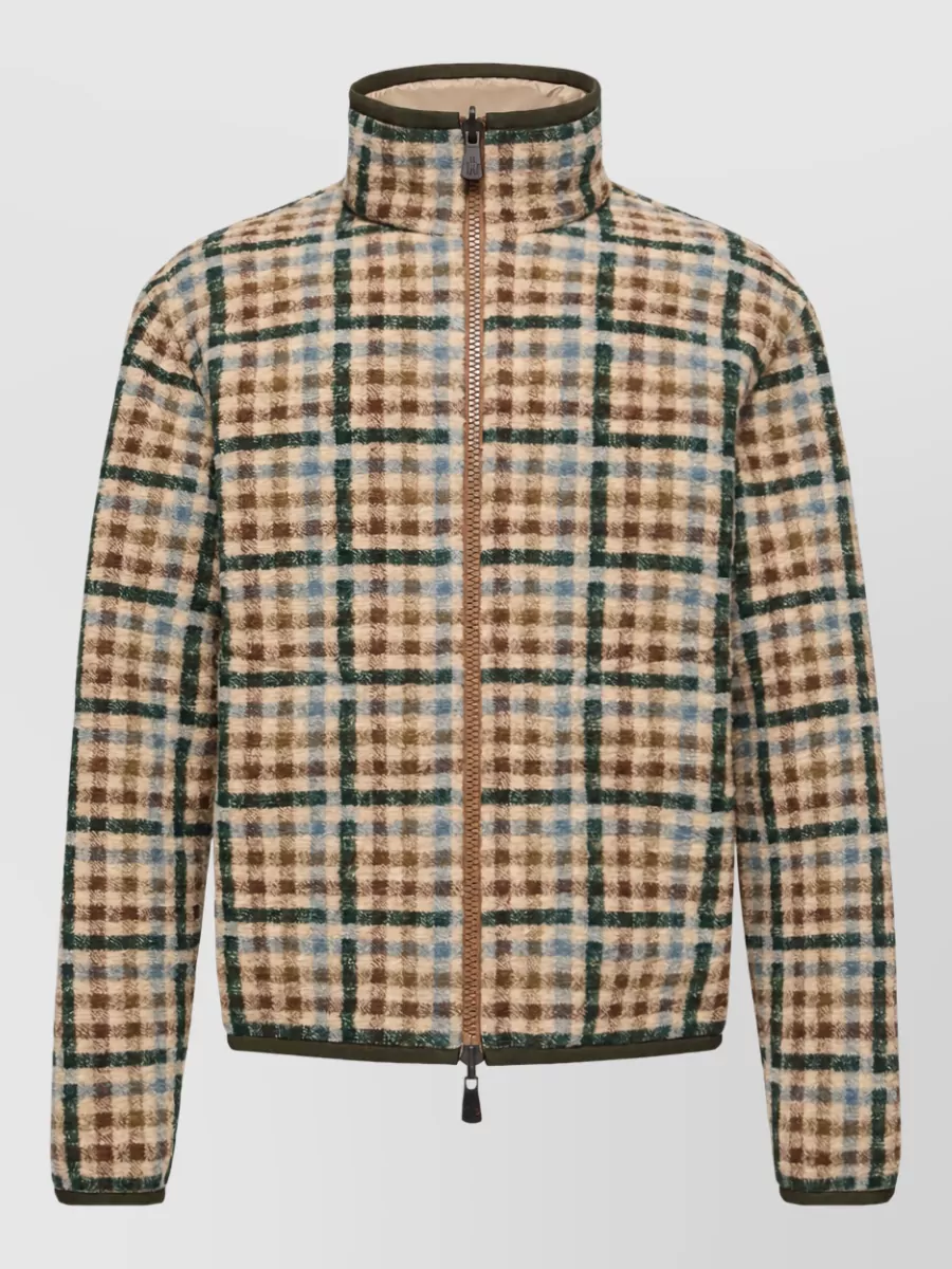 Moncler reversible teddy zip-up jacket