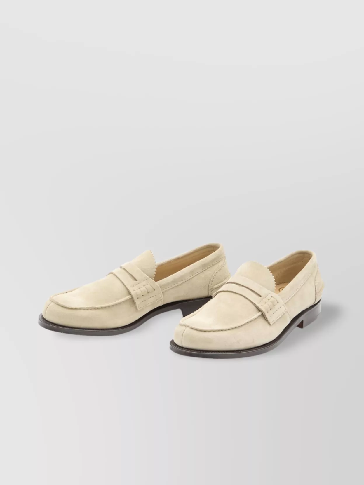 Church's Imperfect Leather Round Toe Loafers