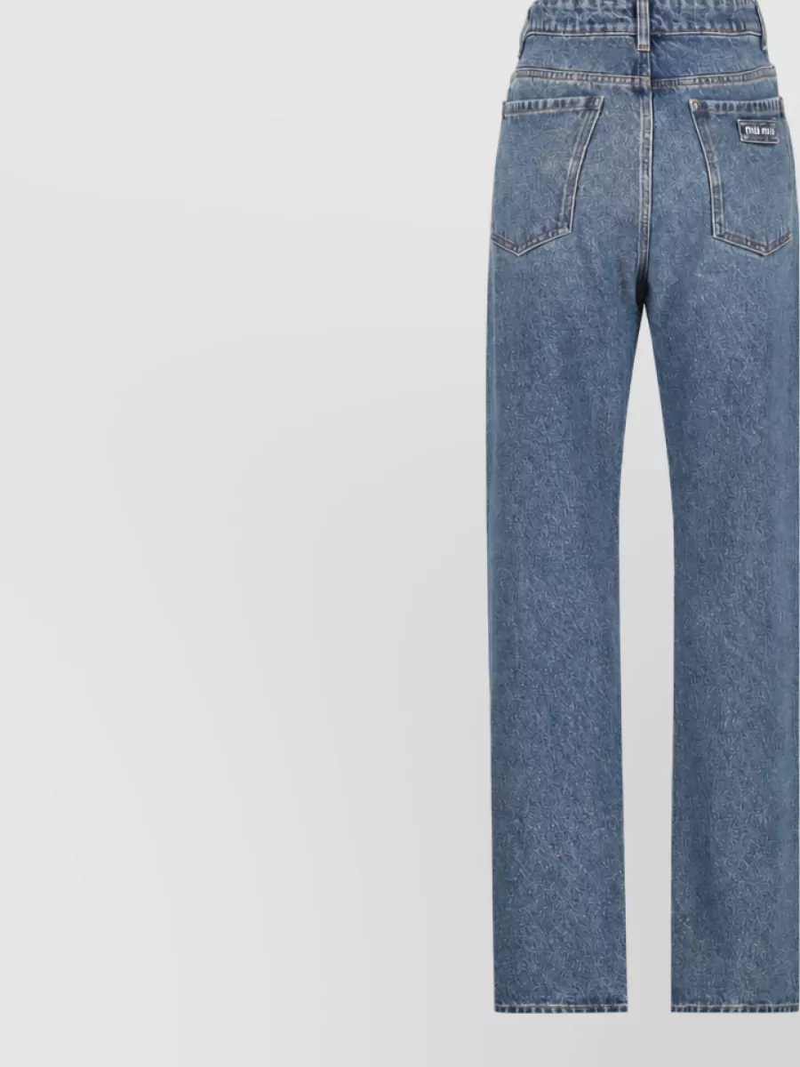 Miu Miu Straight-Leg Denim Jeans