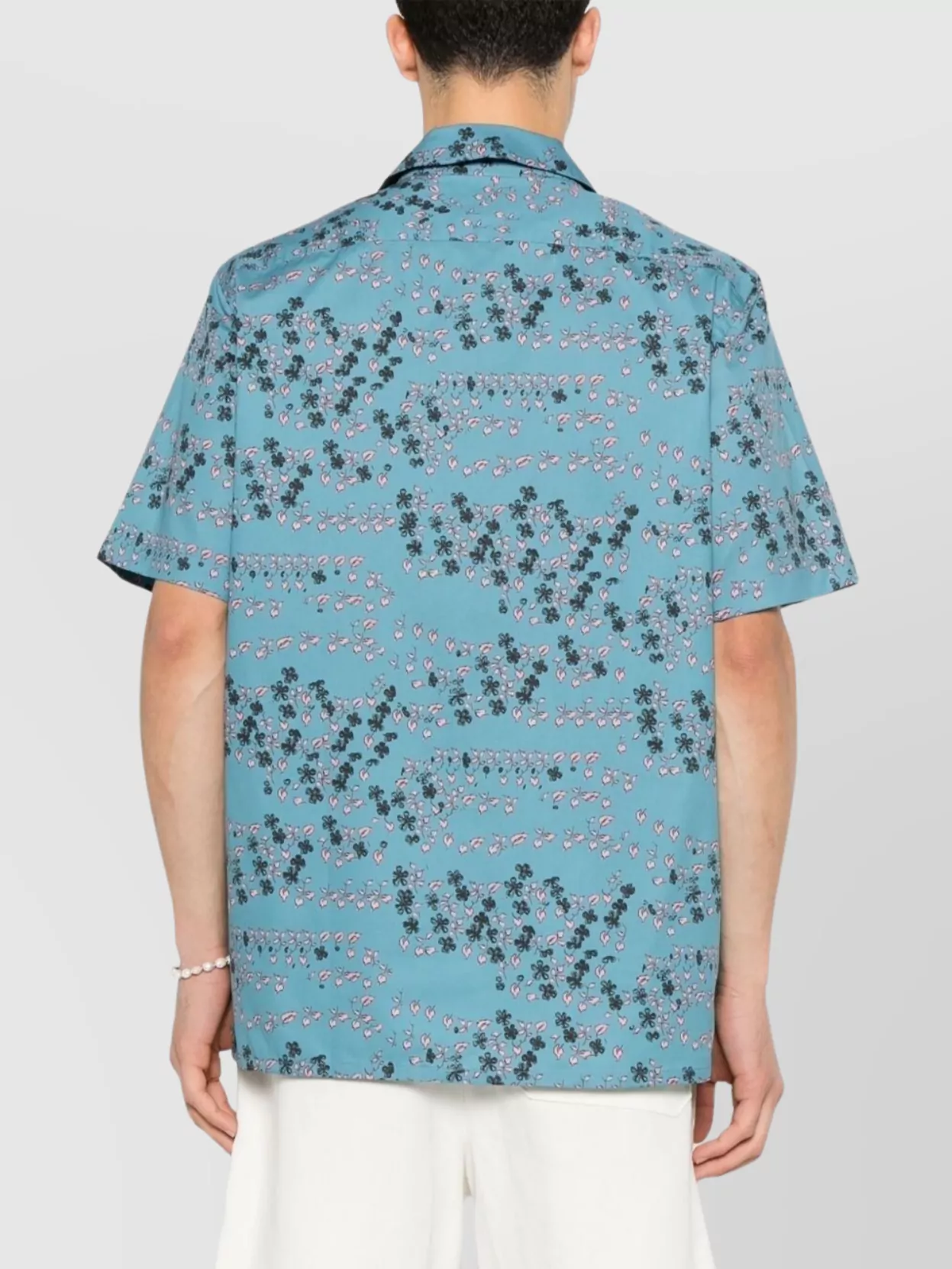 Paul Smith Asymmetric Hem Floral Print Shirt