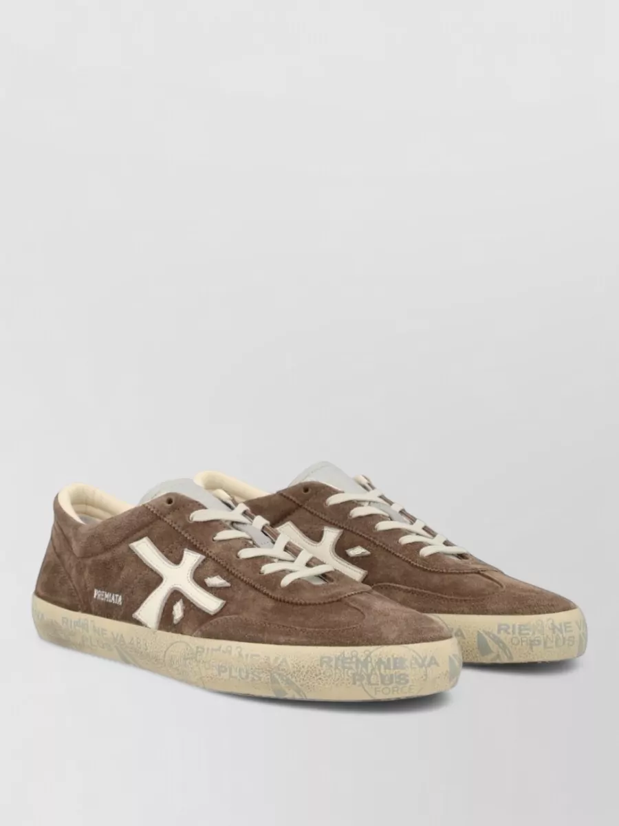 Premiata Leather Low-Top Sneakers
