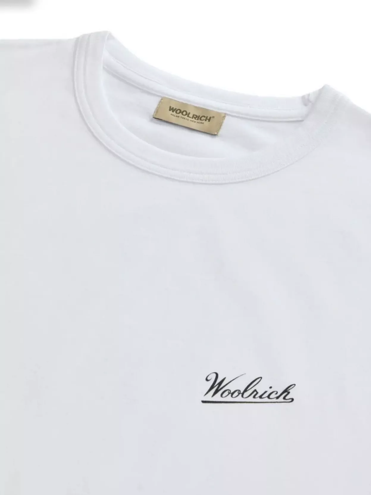 Woolrich Crewneck Logo T-Shirt Soft Texture