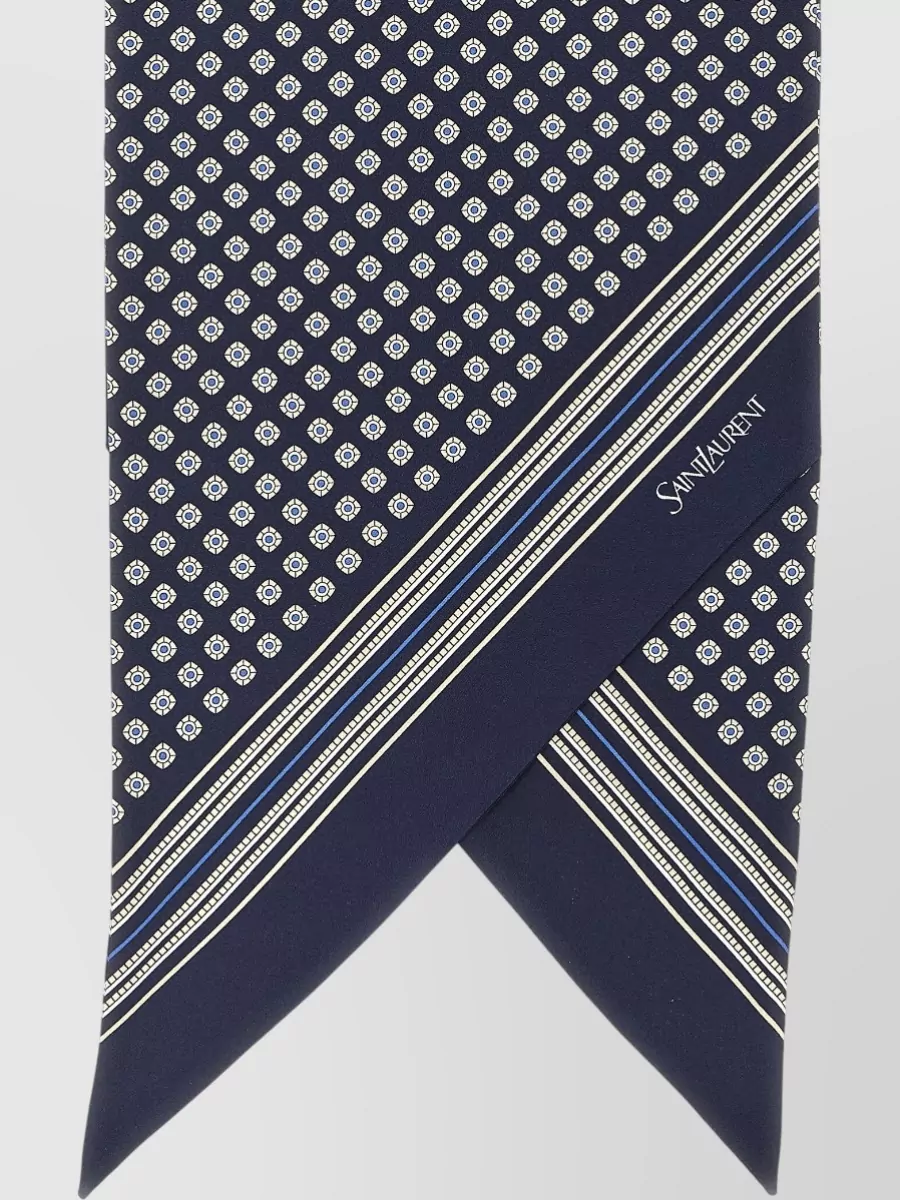 Saint Laurent Silk Twill Lavallière Scarf