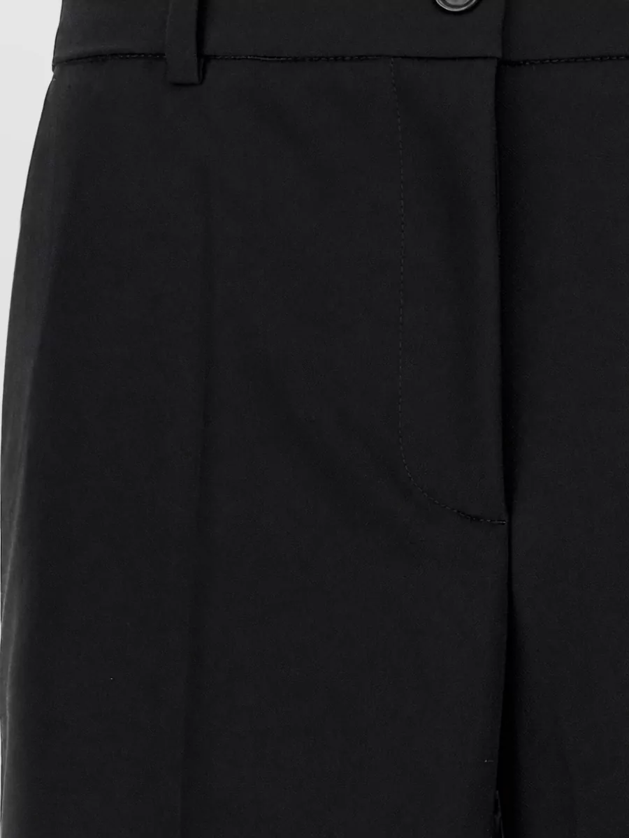 P.a.r.o.s.h. virgin wool flared wide-leg suit trousers