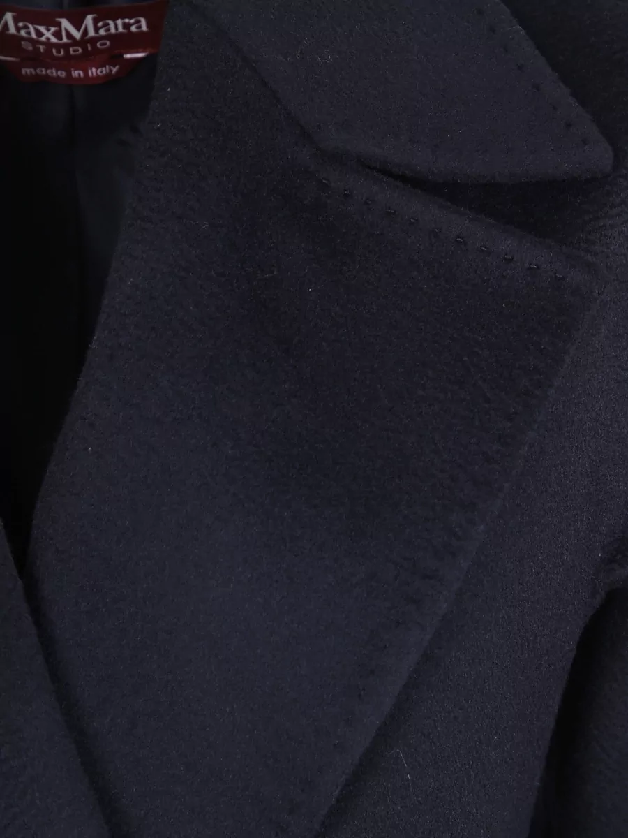 S Max Mara Virgin Wool Belted Coat