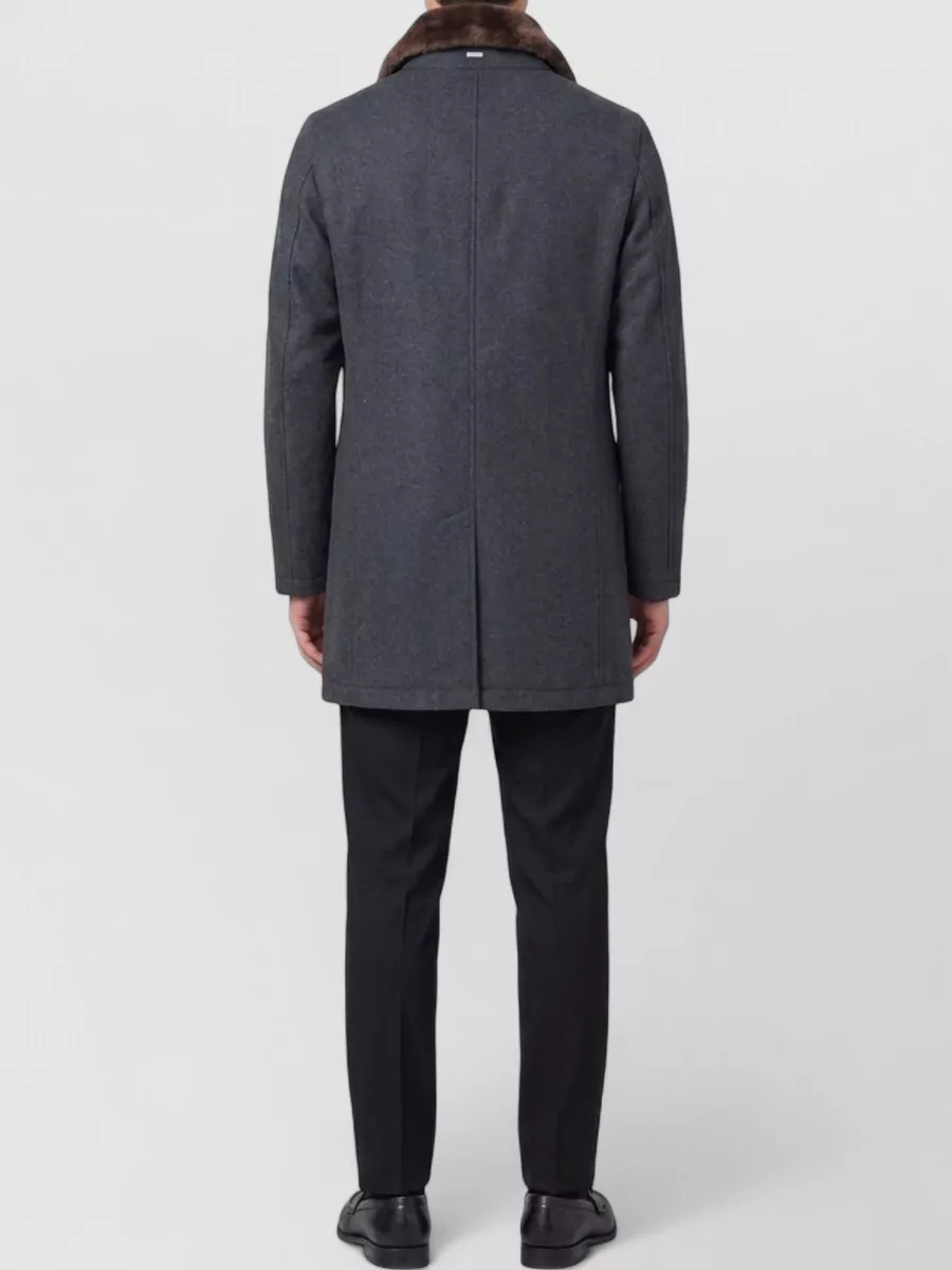Herno Wool Mid-Length Regular-Fit Coat