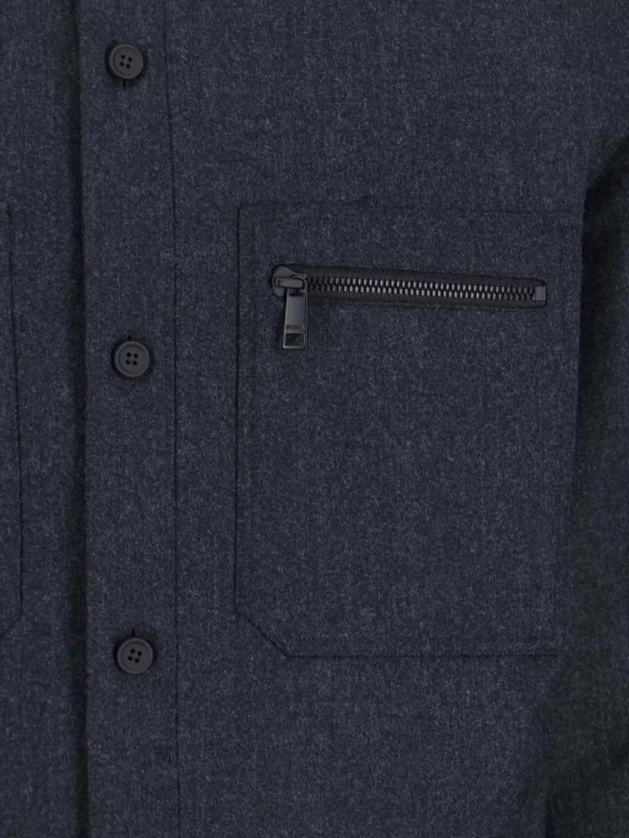 Zegna Relaxed Long Sleeve Shirt With Zipper Pocket