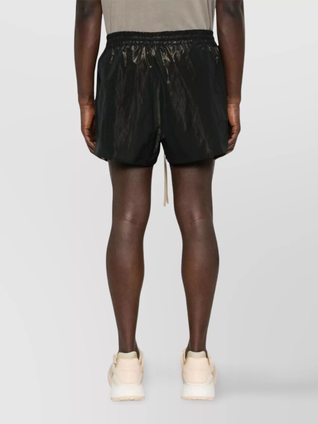 Fear Of God Crinkled Texture Elastic Waistband Lightweight Shorts In Multi