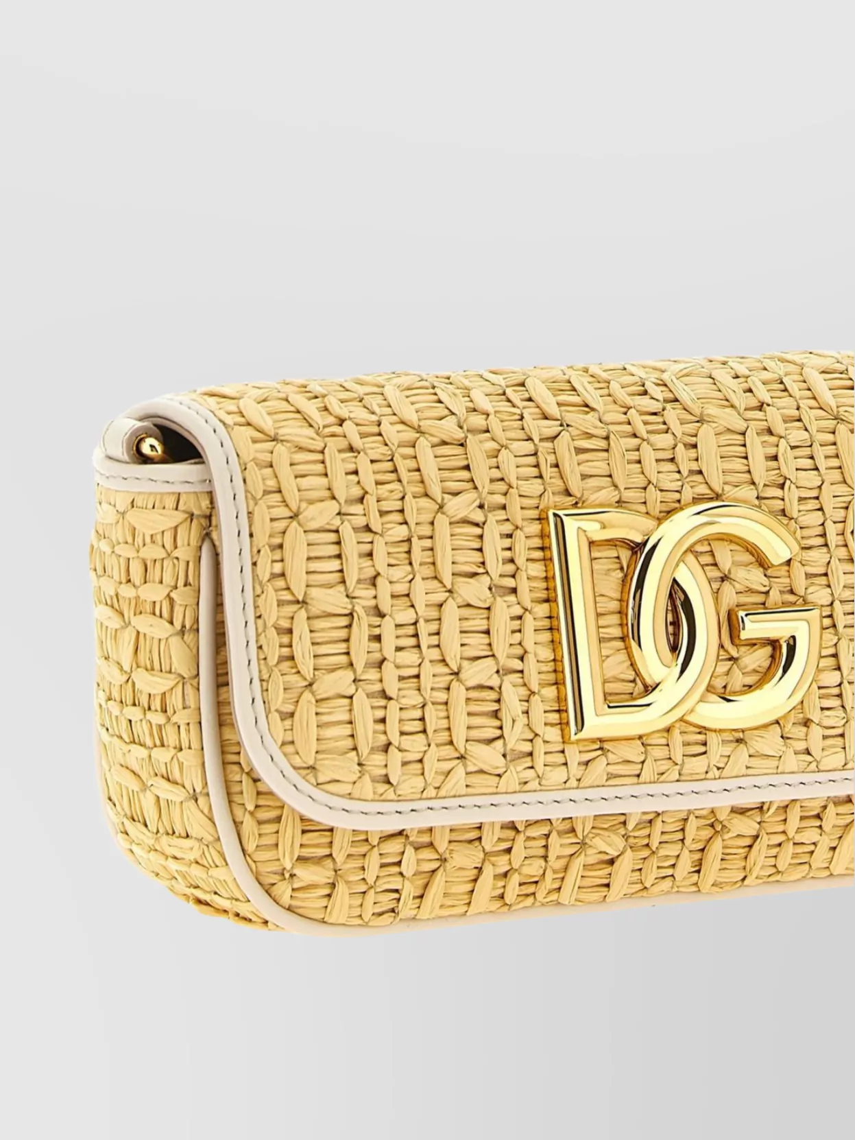 Dolce&Gabbana Woven Texture Chain Strap Shoulder Bag