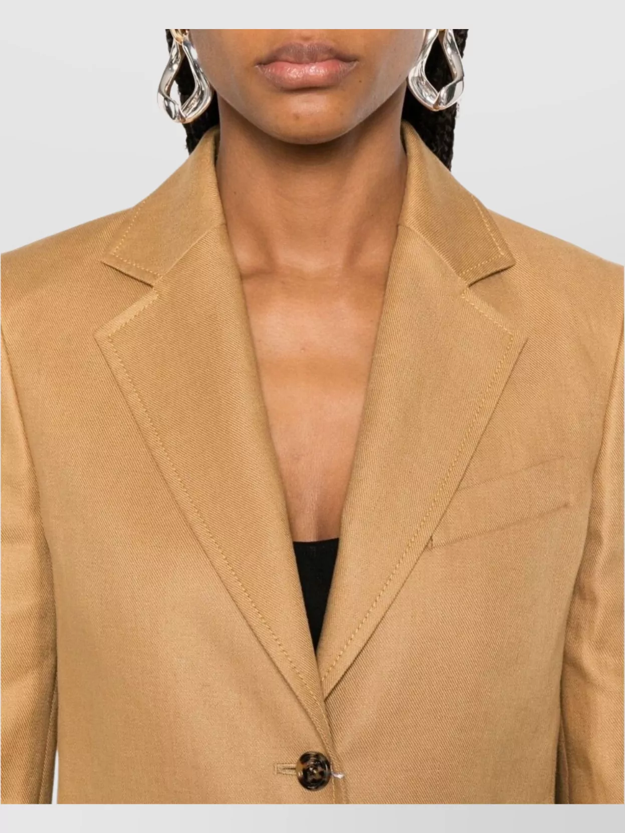 Max Mara Tailored Jacket With Front Pockets And Notched Lapels