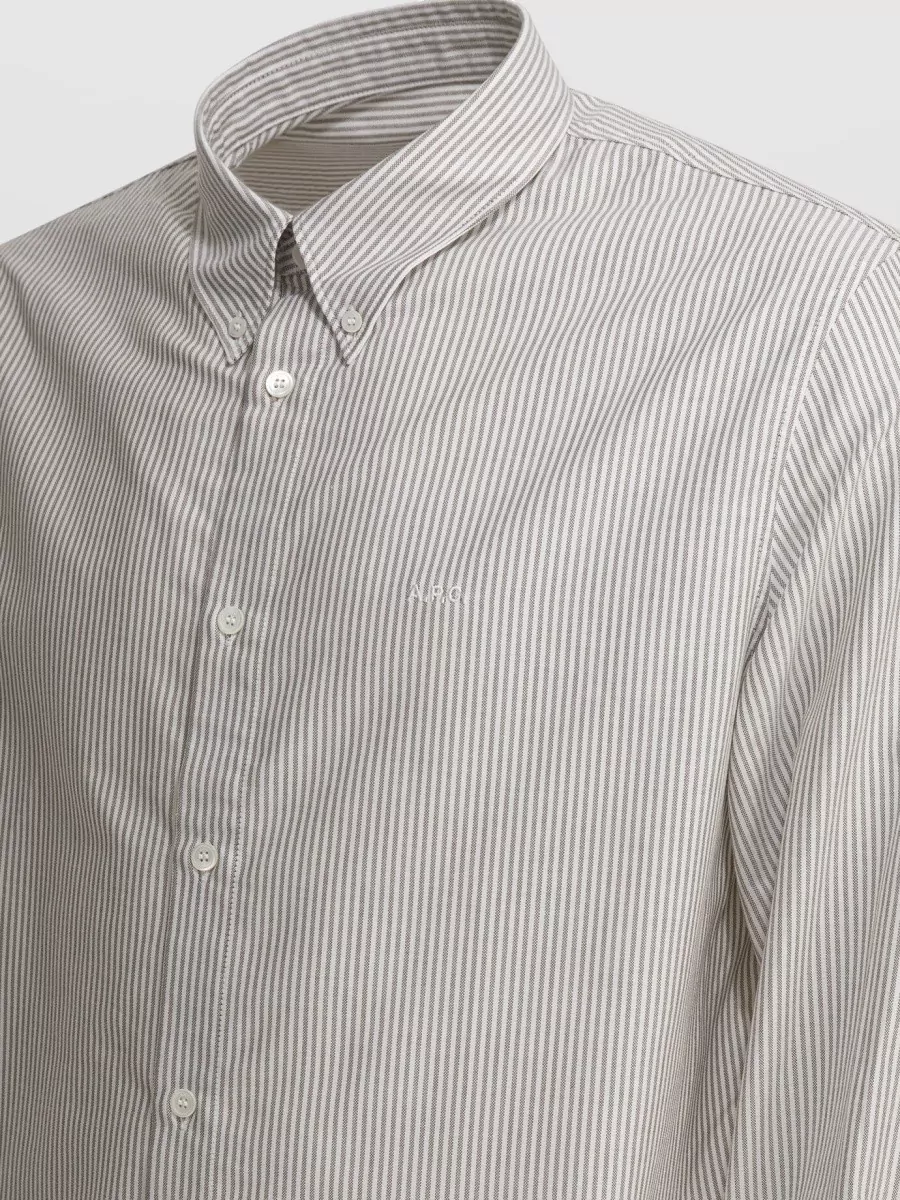 A.p.c. Greg Shirt Long Sleeves Button Down Collar