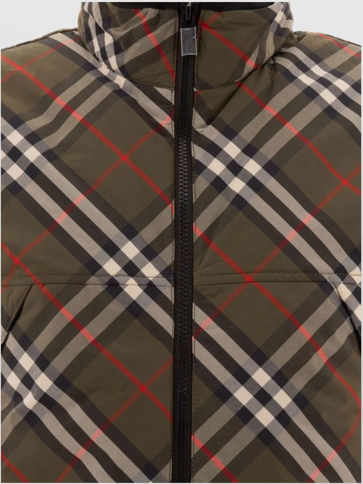 Burberry Quilted High Collar Sleeveless Jacket