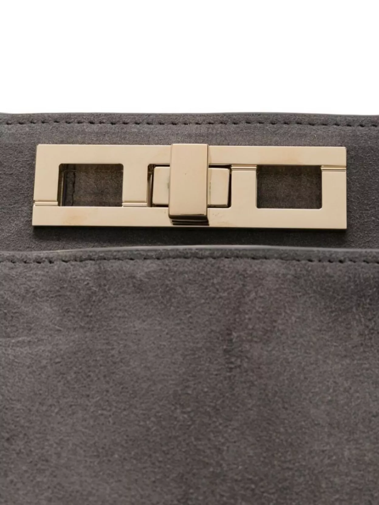 Fabiana Filippi Suede Leather Tote Bag With Gold-Tone Hardware