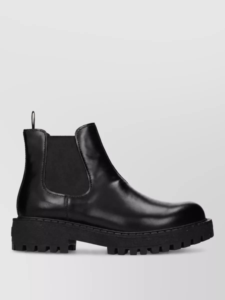 Prada Leather Ankle Boots
