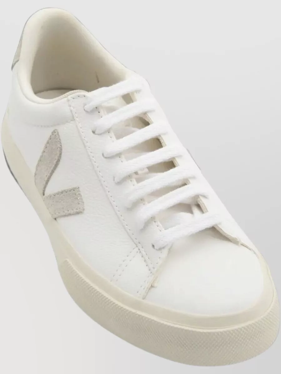 Veja Leather Lace-Up Sneakers