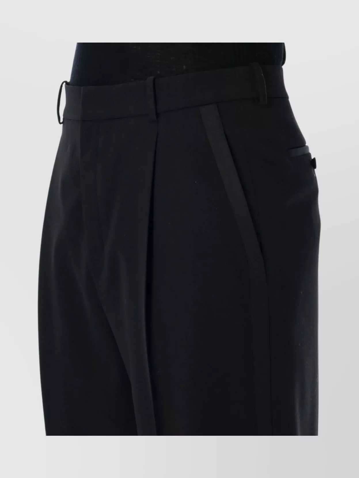Saint Laurent Single Pleat Smoking Pant
