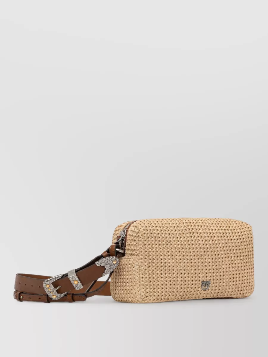 Pinko love bag leather crossbody bag