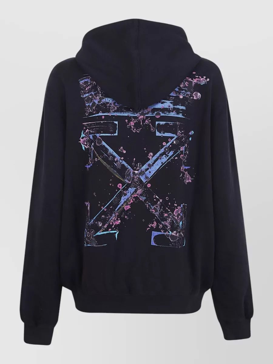 Off-White Cotton Relaxed-Fit Hoodie