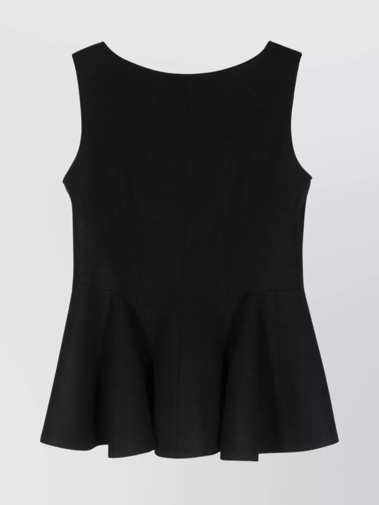 Lanvin Flared Sleeveless Peplum Top