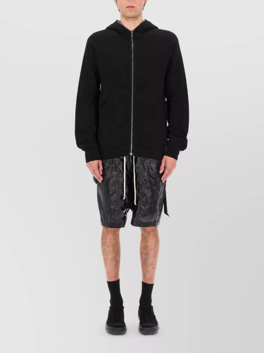 Rick Owens Drkshdw Hooded Casual Jacket Long Sleeves Pockets