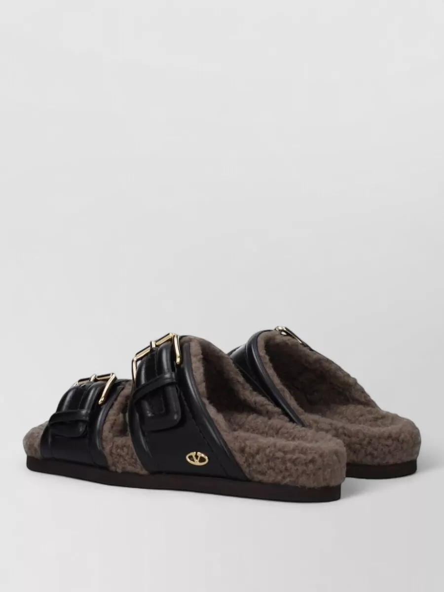Valentino Garavani Leather Slide Sandals