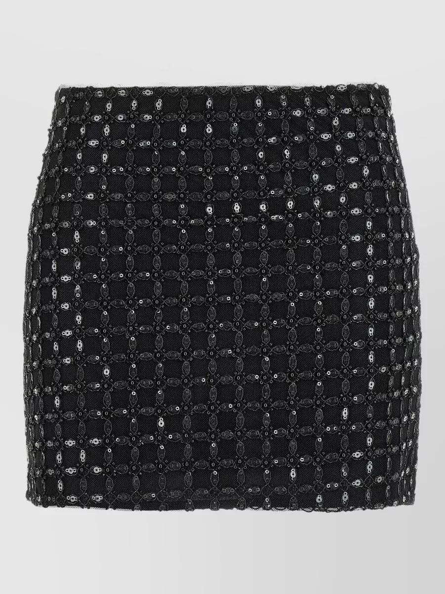 Rotate Sequin-Embellished Mini Skirt